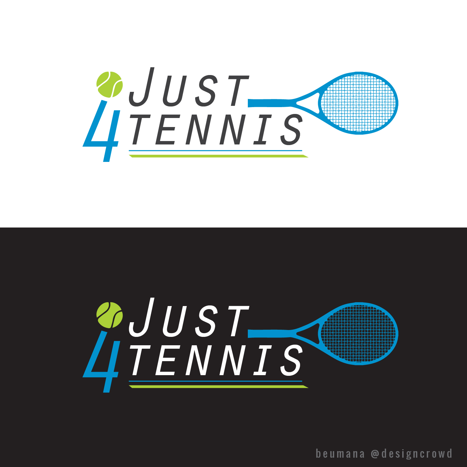 Logo-Design von beumana für Just 4 Tennis | Design #16549782
