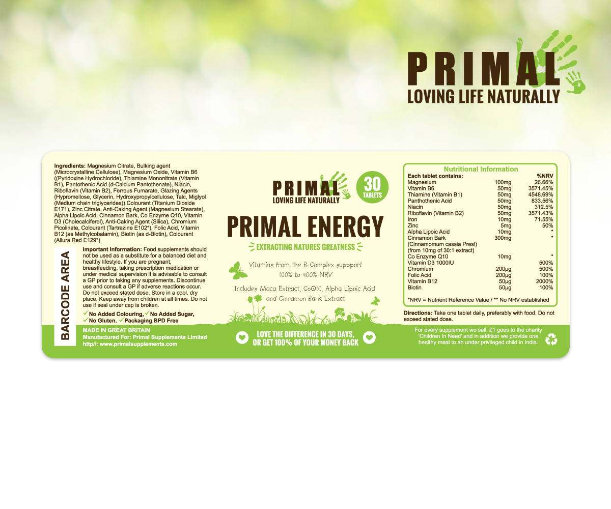 Packaging Design by digi-b for Primal Cure | Design #16534715