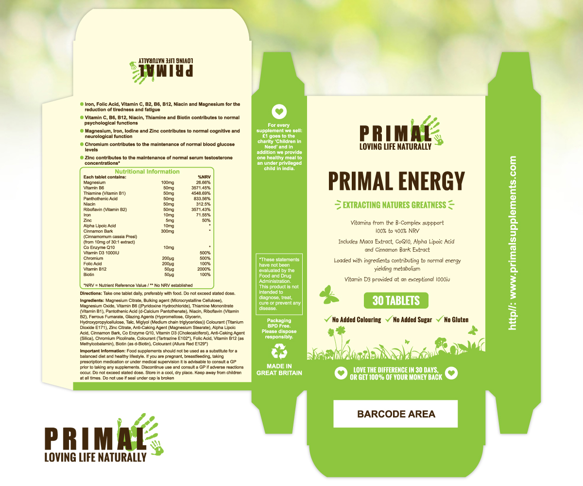 Packaging Design by digi-b for Primal Cure | Design #16534716
