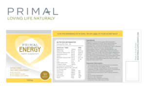 Packaging Design by deBlue swan for Primal Cure | Design #16498899