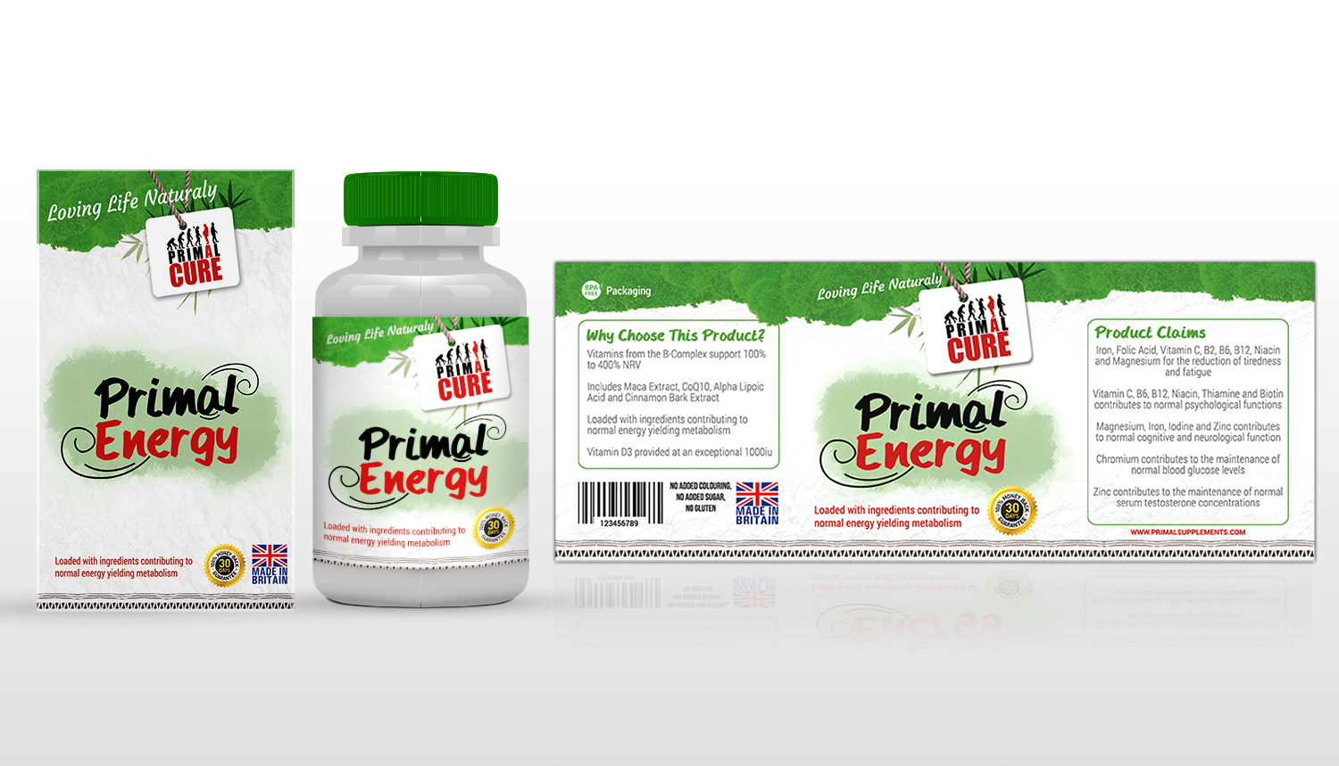 Packaging Design by SAI DESIGNS for Primal Cure | Design #16532370