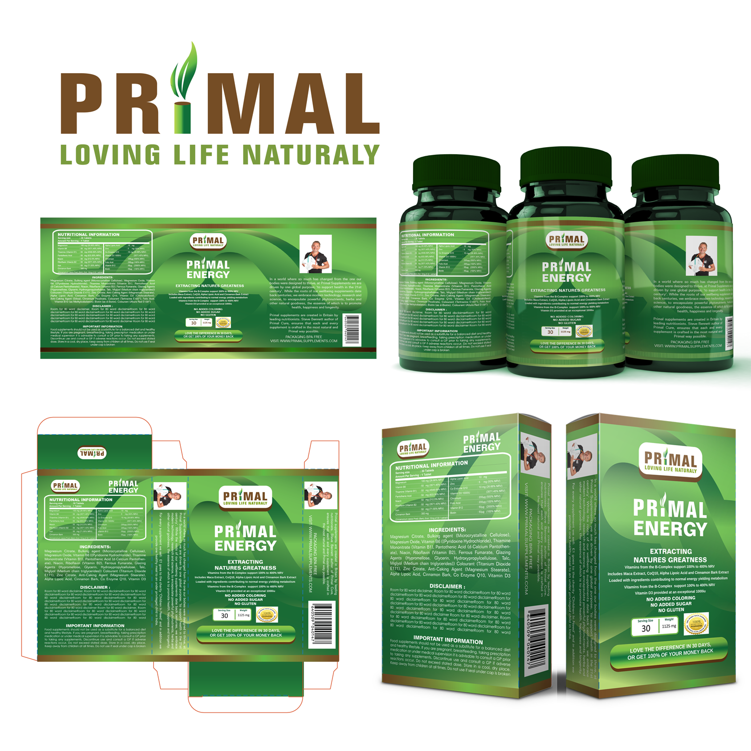 Packaging Design by Yayu Cianti for Primal Cure | Design #16524810