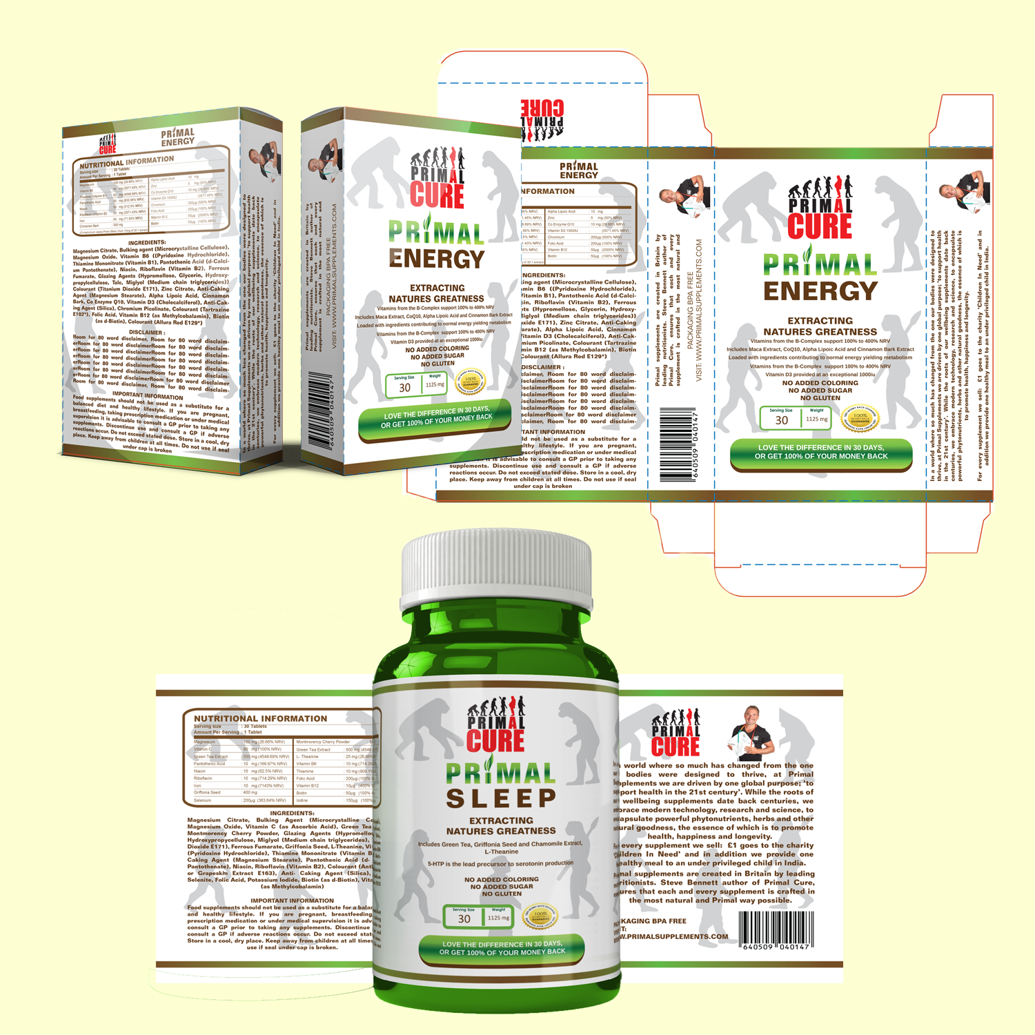 Packaging Design by Yayu Cianti for Primal Cure | Design #16550033