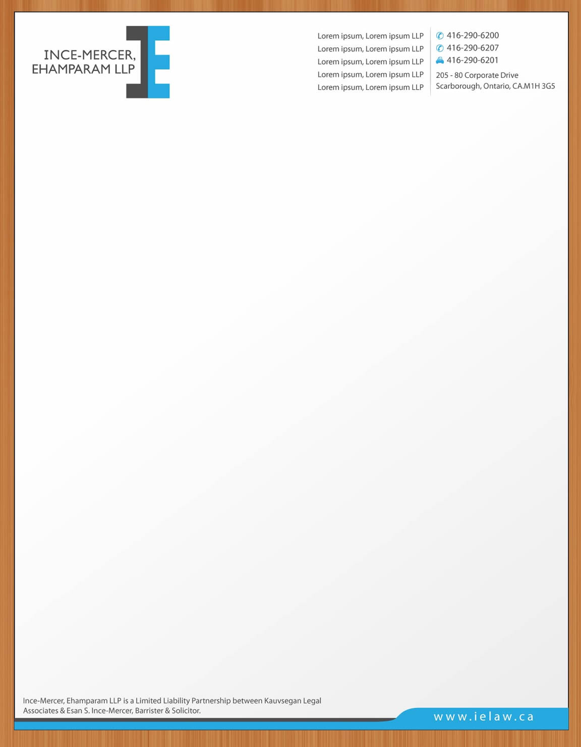 Design En-Tête par Sbss pour Ince-Mercer, Ehamparam LLP | Design #2666684