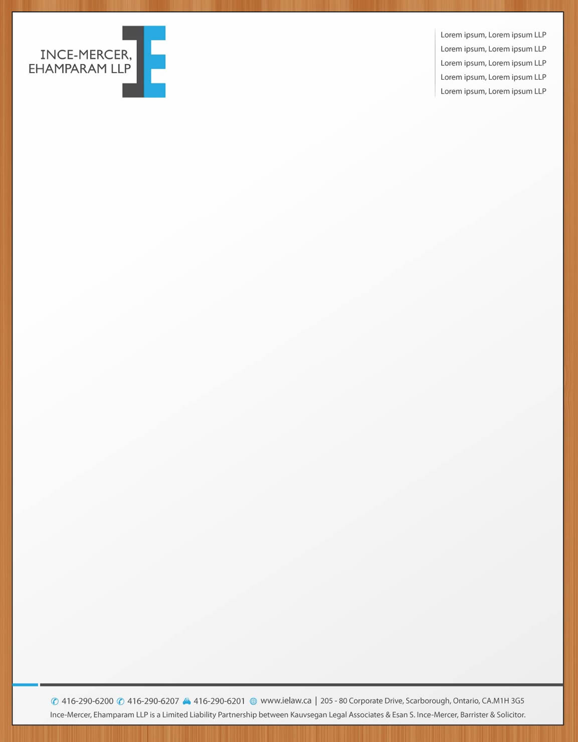 Design En-Tête par Sbss pour Ince-Mercer, Ehamparam LLP | Design #2666702