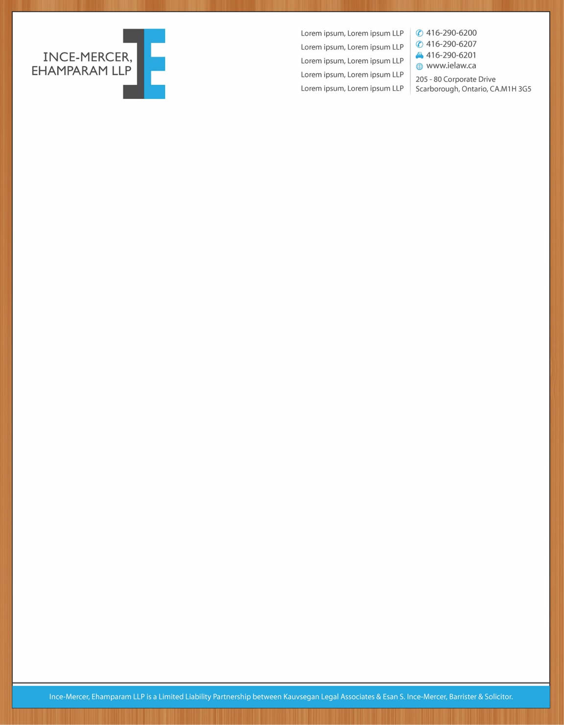 Design En-Tête par Sbss pour Ince-Mercer, Ehamparam LLP | Design #2666704