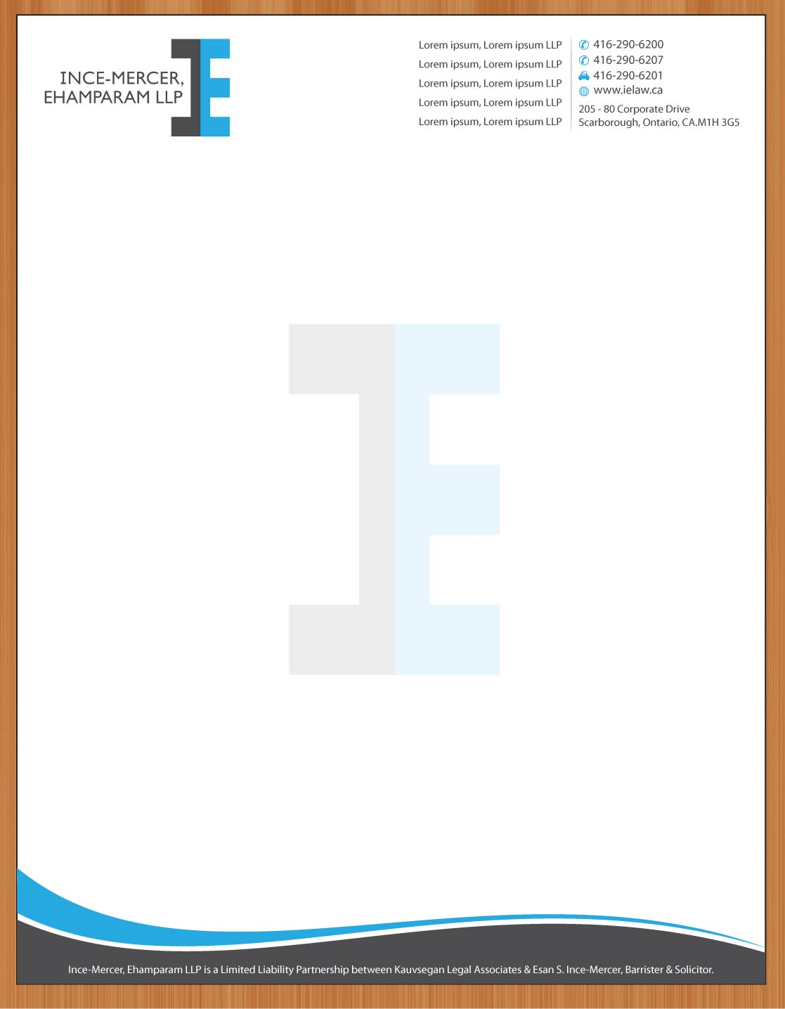 Design En-Tête par Sbss pour Ince-Mercer, Ehamparam LLP | Design #2666709