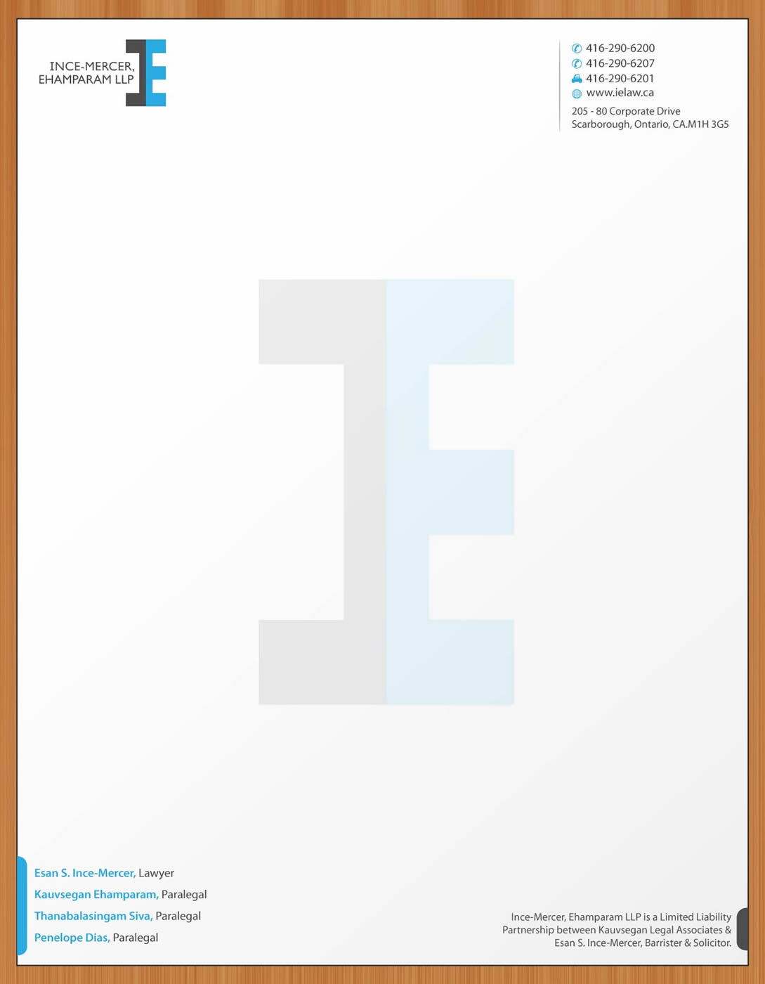 Design En-Tête par Sbss pour Ince-Mercer, Ehamparam LLP | Design #2682827