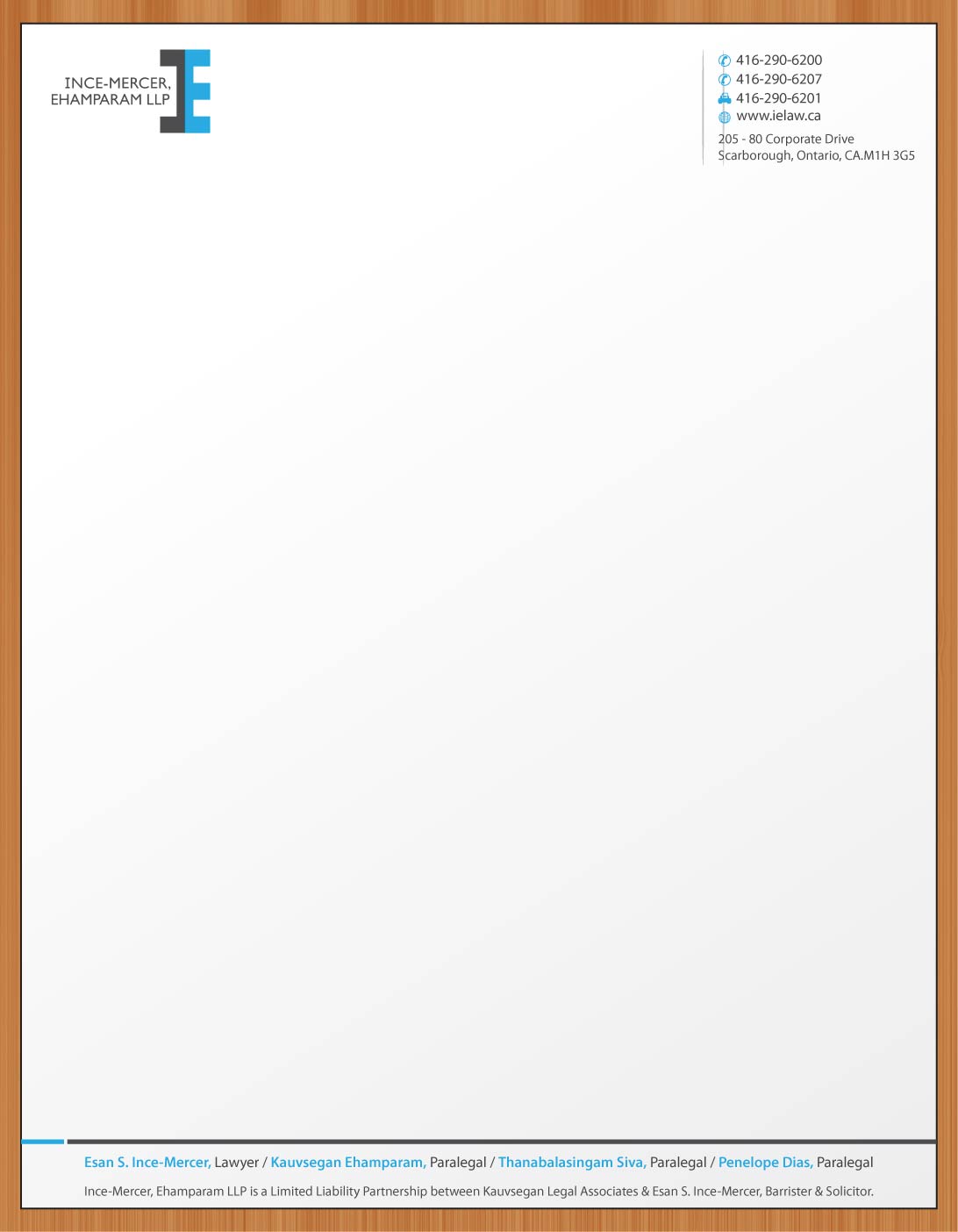 Design En-Tête par Sbss pour Ince-Mercer, Ehamparam LLP | Design #2682840