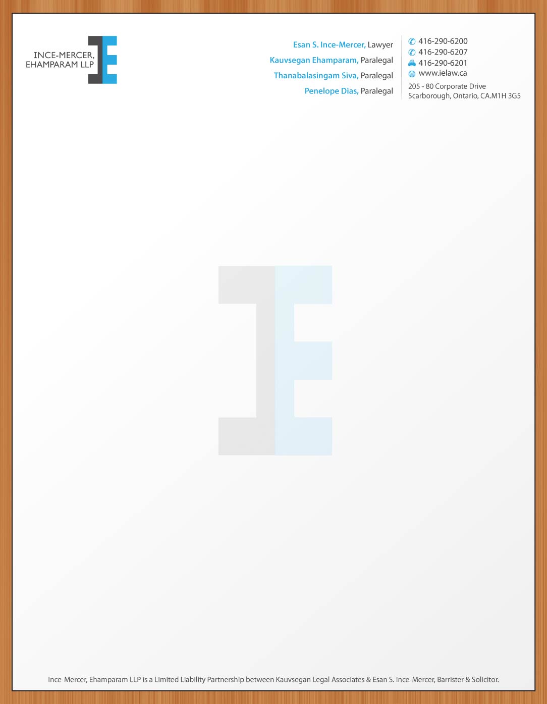 Design En-Tête par Sbss pour Ince-Mercer, Ehamparam LLP | Design #2682843