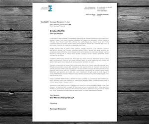 Letterhead Design by anxongdzong for Ince-Mercer, Ehamparam LLP | Design: #2685952