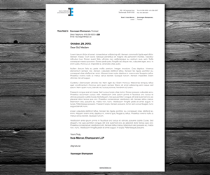 Letterhead Design by anxongdzong for Ince-Mercer, Ehamparam LLP | Design: #2686081
