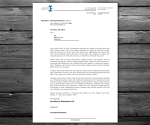 Letterhead Design by anxongdzong for Ince-Mercer, Ehamparam LLP | Design: #2687290