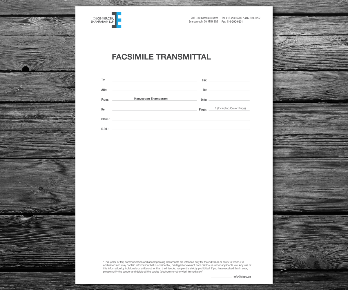 Letterhead Design by anxongdzong for Ince-Mercer, Ehamparam LLP | Design #2697875