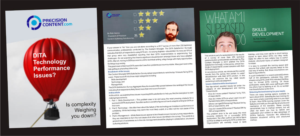 Flyer Design by yadavsushil for Precision Content Authoring Solutions | Design #16462232