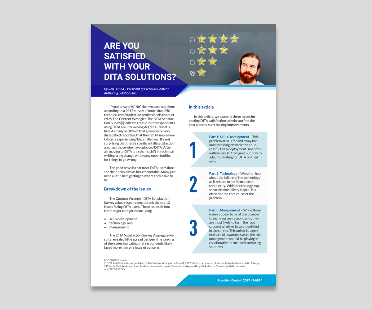 Flyer Design by mxv.design for Precision Content Authoring Solutions | Design #16462903