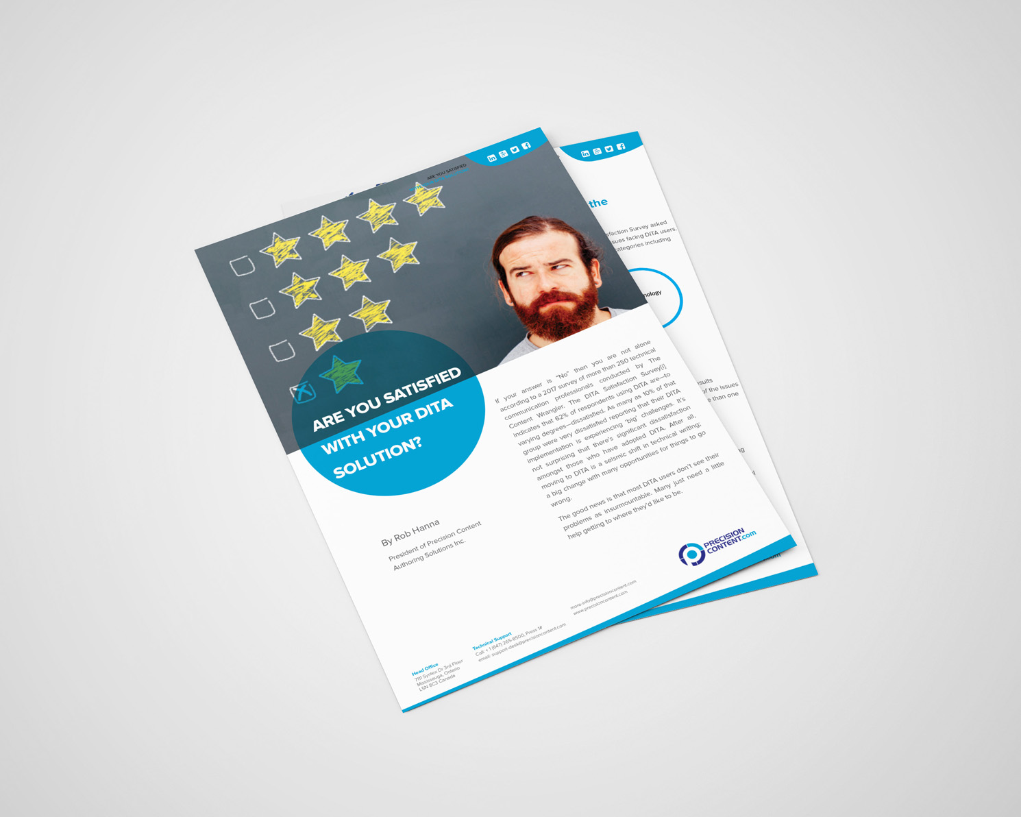 Design de Flyer par iTech Graphics pour Precision Content Authoring Solutions | Design #16462552