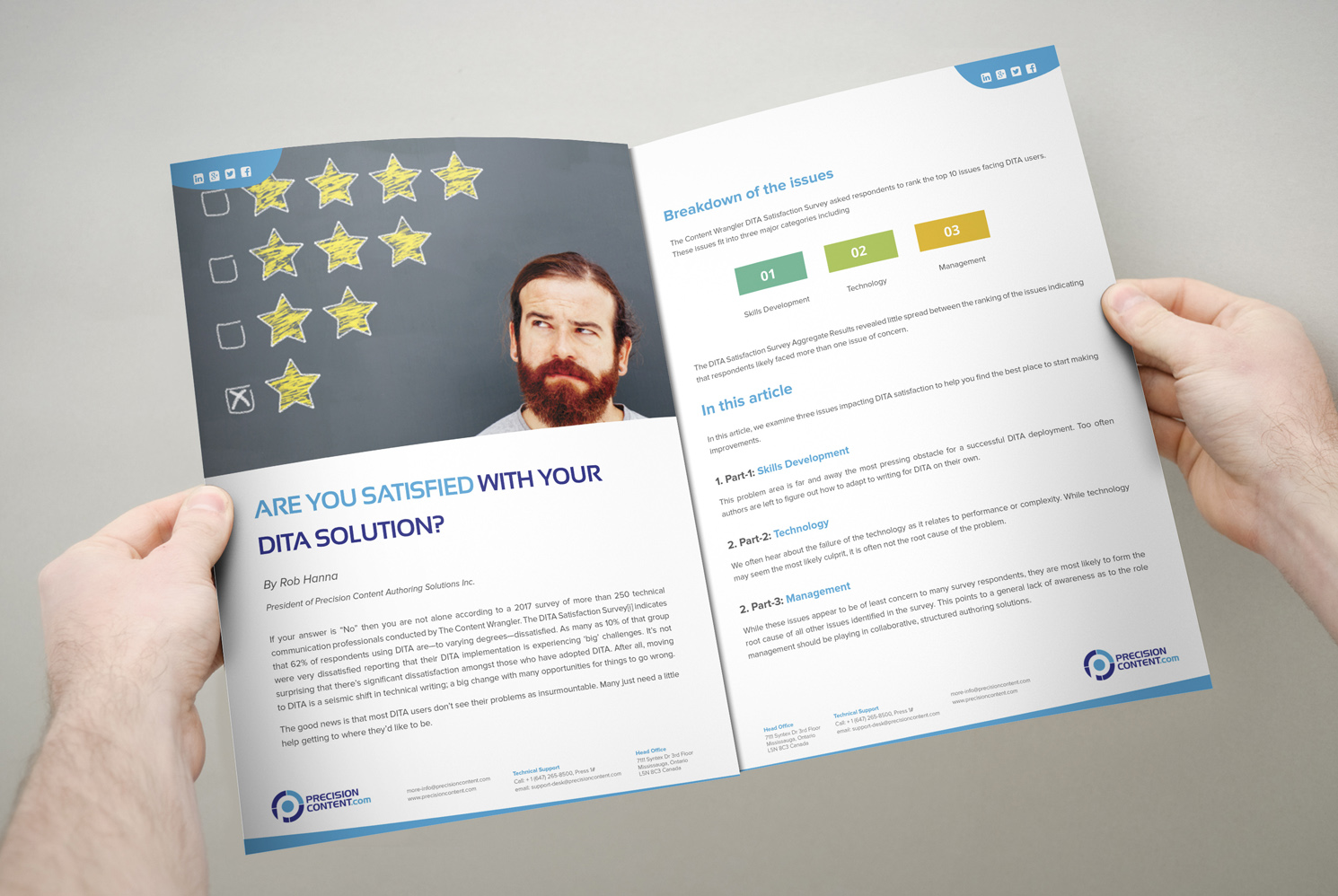 Flyer Design by iTech Graphics for Precision Content Authoring Solutions | Design #16465673