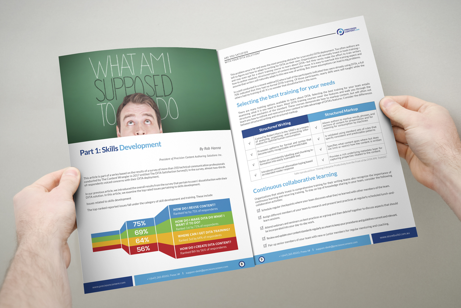 Design de Flyer par iTech Graphics pour Precision Content Authoring Solutions | Design #16477830