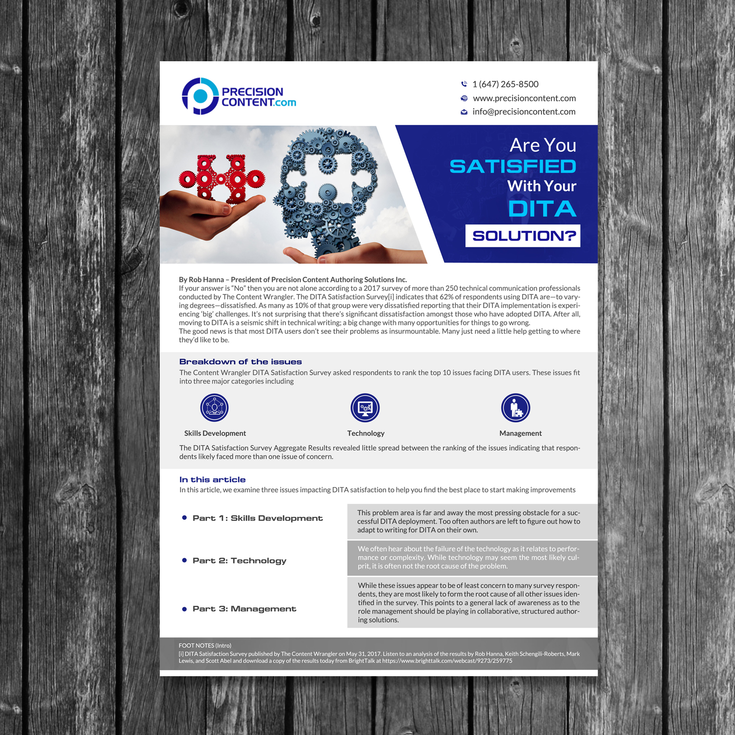 Design de Flyer par creative.bugs pour Precision Content Authoring Solutions | Design #16471475