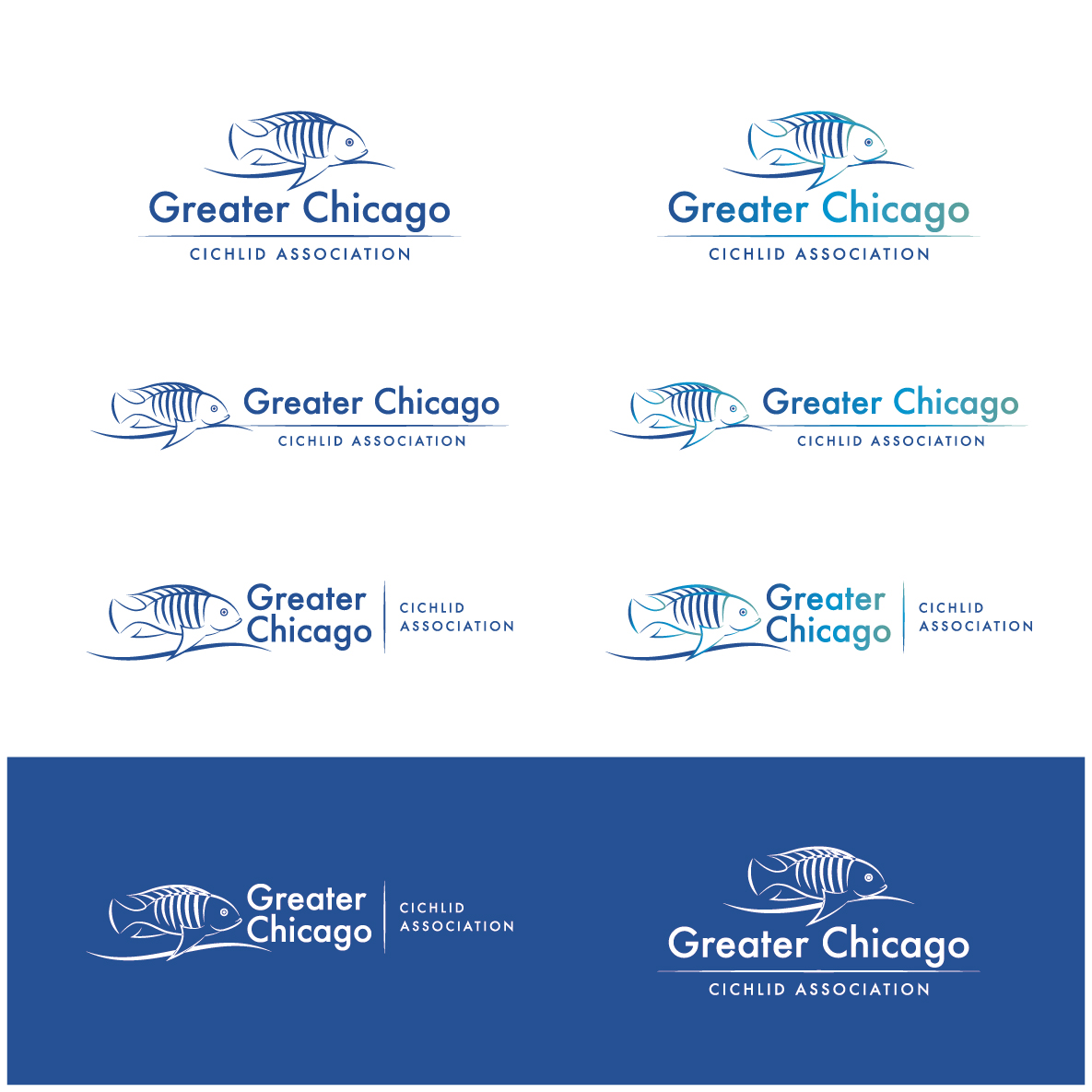 Logo Design by RFH for Greater Chicago Cichlid Association | Design #16599603