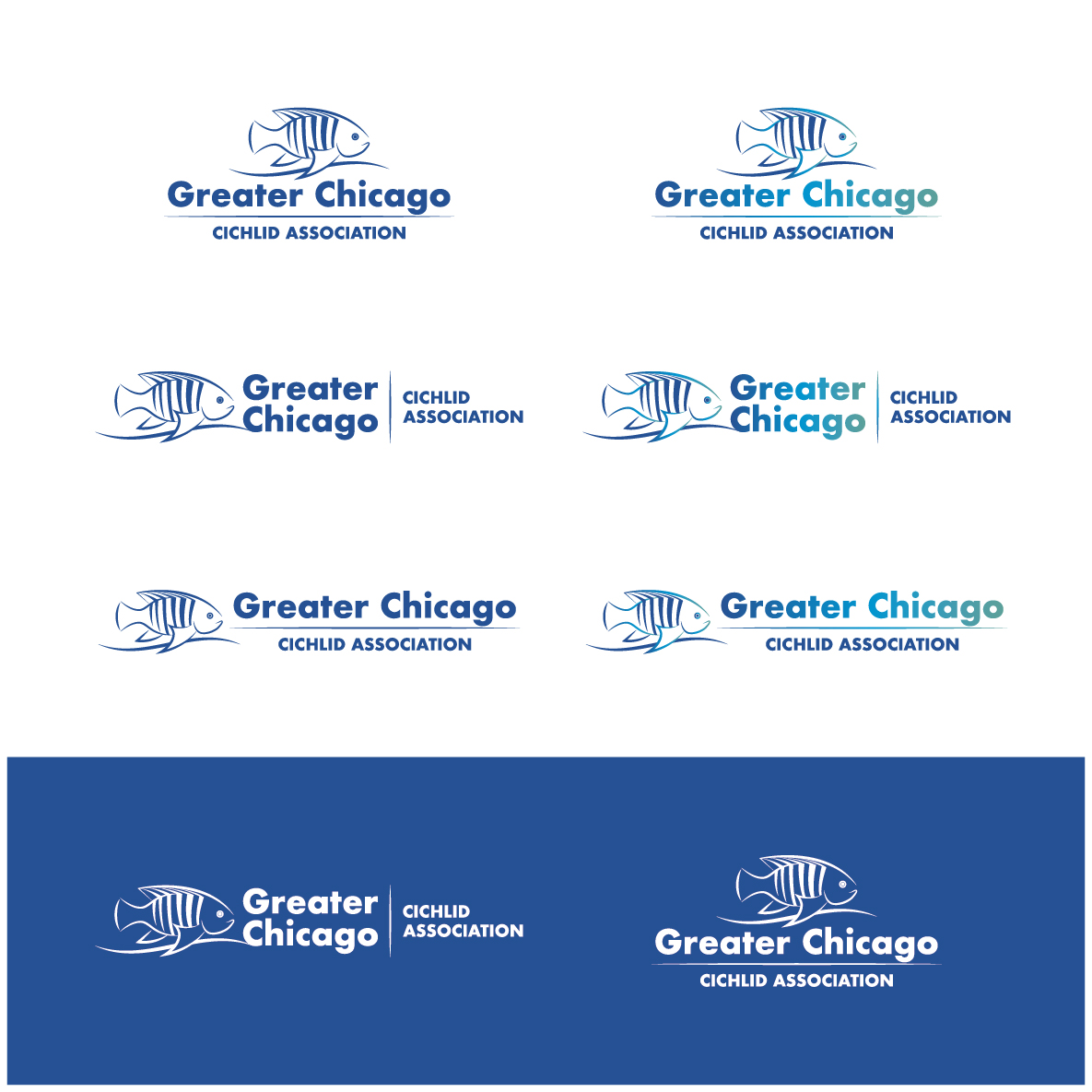 Logo Design by RFH for Greater Chicago Cichlid Association | Design #16607485