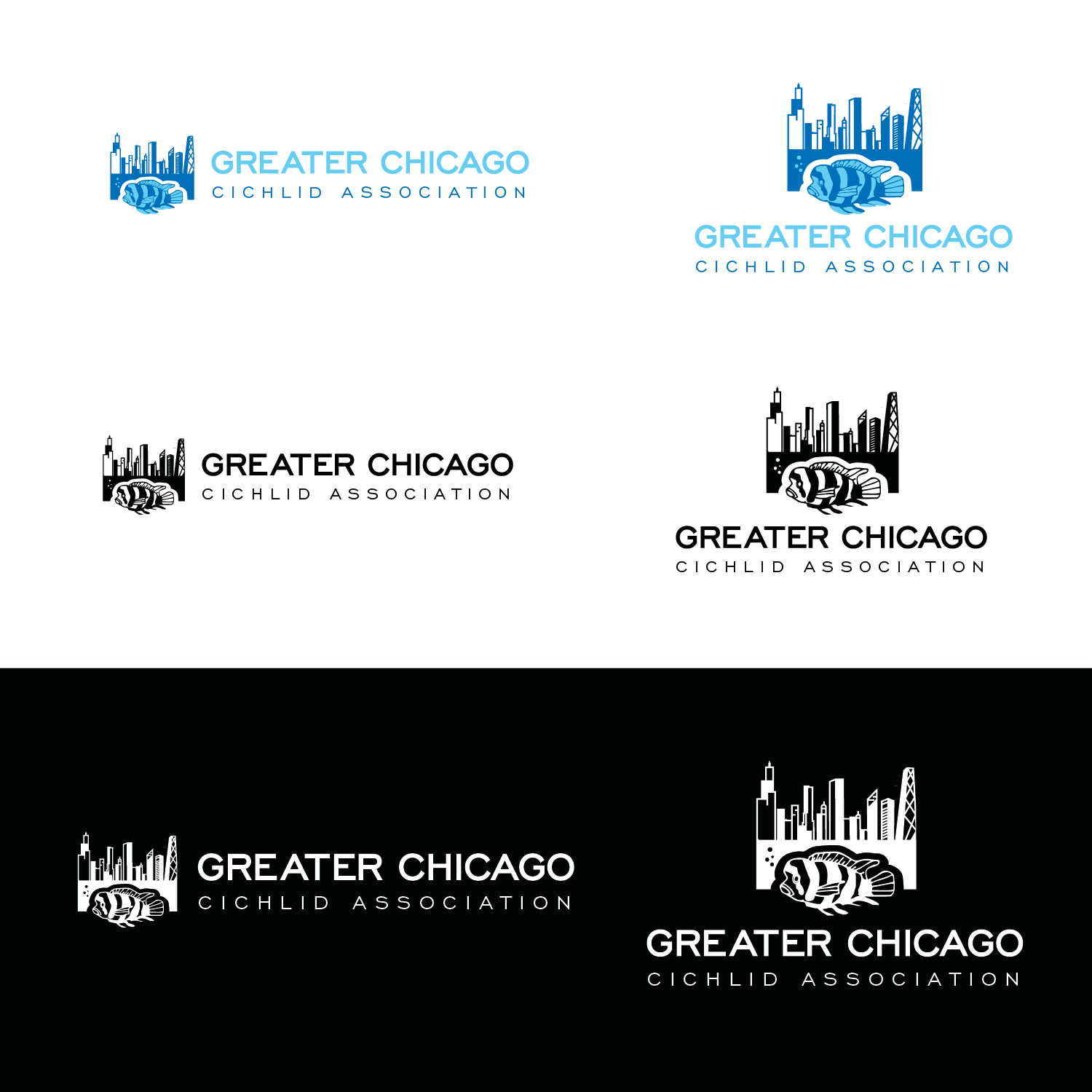 Logo Design by emptyboxgraphics for Greater Chicago Cichlid Association | Design #16611878