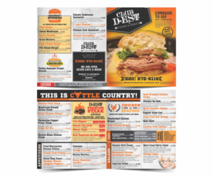 Menu Design by Cut and Glue for uptown cafe/club d'est | Design: #16539543