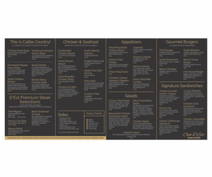 Menu Design by Cut and Glue for uptown cafe/club d'est | Design: #16585355