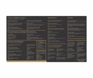 Menu Design by Cut and Glue for uptown cafe/club d'est | Design: #16636728