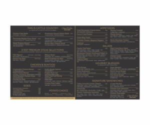 Menu Design by Cut and Glue for uptown cafe/club d'est | Design: #16794784