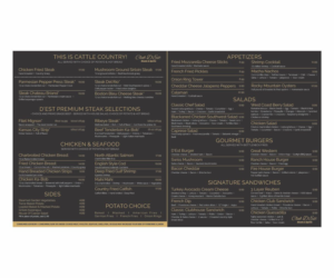 Menu Design by Cut and Glue for uptown cafe/club d'est | Design: #16805529