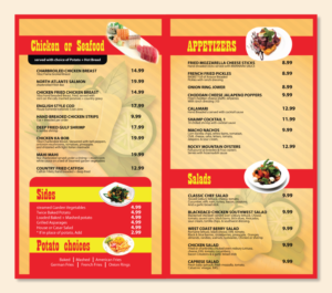 Menu Design by Impressive Sol