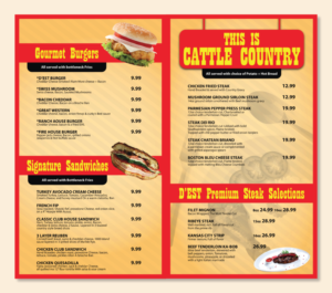 Design de Menu par Impressive Solutions pour uptown cafe/club d'est | Design : #16547219