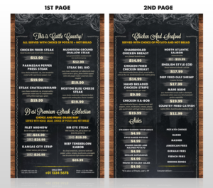 Menu Design by SAI DESIGNS for uptown cafe/club d'est | Design: #16601779