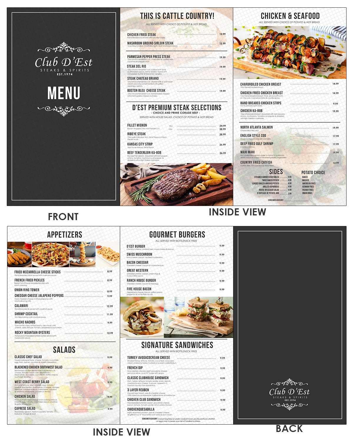 Menu Design by kimuel.malizon for uptown cafe/club d'est | Design #16539723