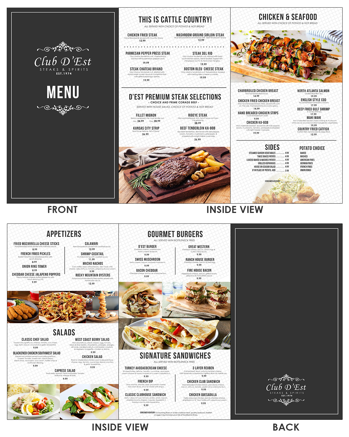 Menu Design by kimuel.malizon for uptown cafe/club d'est | Design #16556164