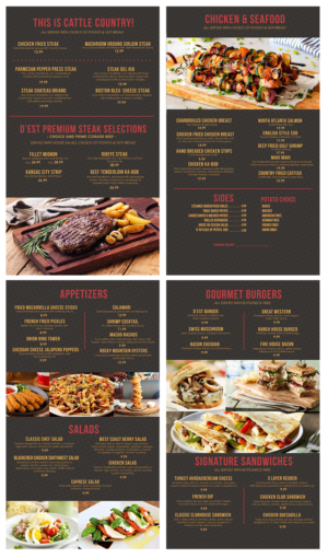 Menu Design by kimuel.malizon for uptown cafe/club d'est | Design: #16580595