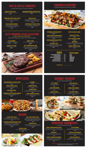 Menu Design by kimuel.malizon for uptown cafe/club d'est | Design: #16580613