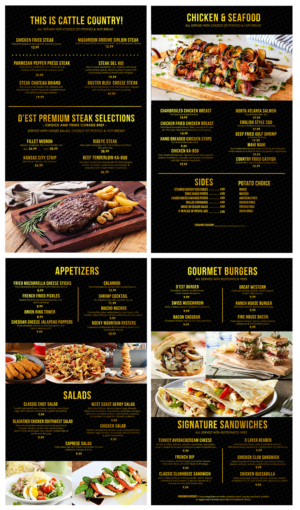 Menu Design by kimuel.malizon for uptown cafe/club d'est | Design: #16599500