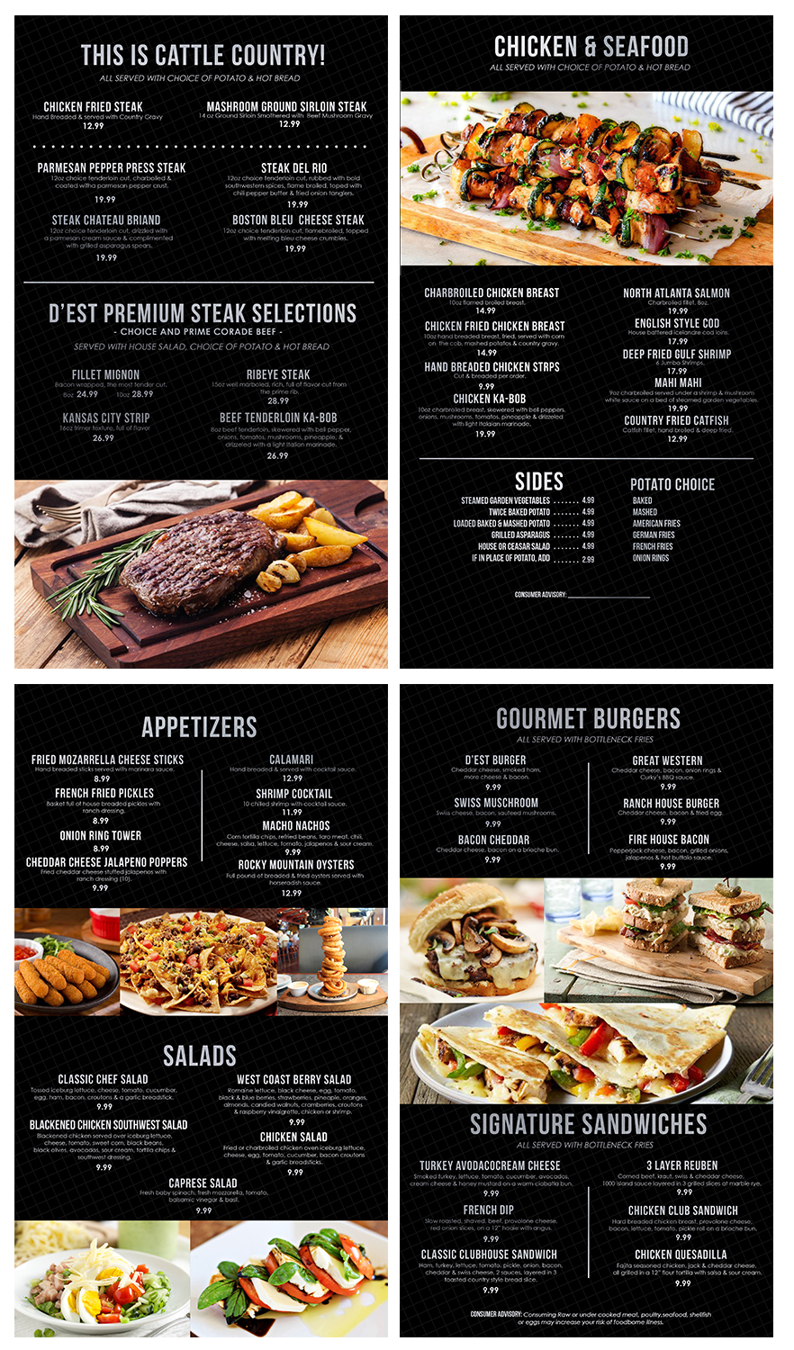Menu Design by kimuel.malizon for uptown cafe/club d'est | Design #16599553