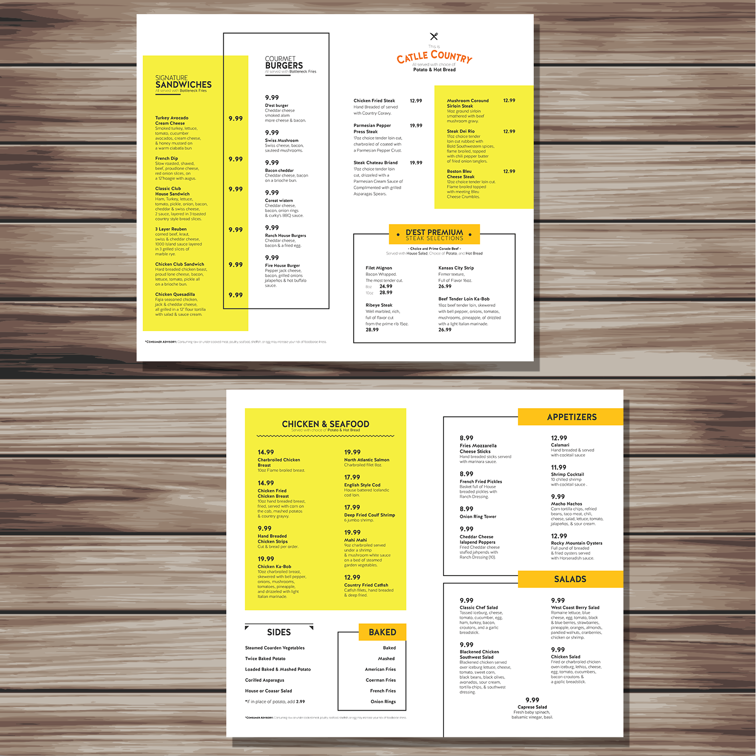 Menu Design by YNS PRODUCTION for uptown cafe/club d'est | Design #16617301