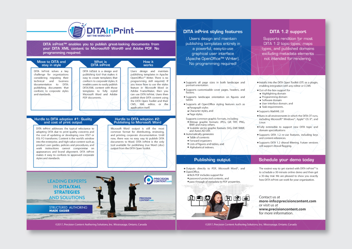 Flyer Design by Impressive Sol for Precision Content Authoring Solutions | Design #16470053