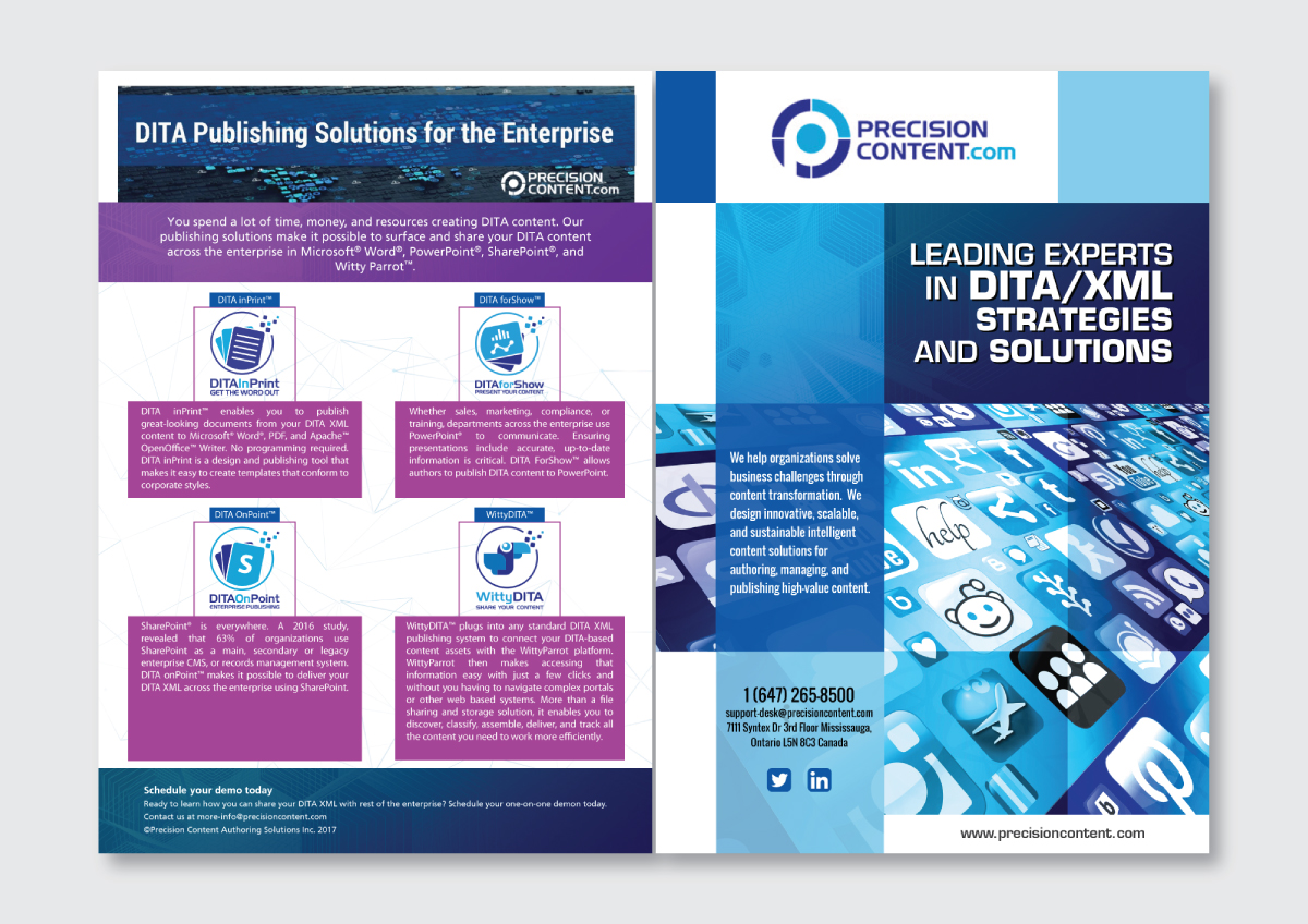 Flyer Design by Impressive Solutions for Precision Content Authoring Solutions | Design #16470054