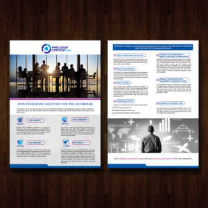 Flyer Design by creative.bugs for Precision Content Authoring Solutions | Design: #16460050