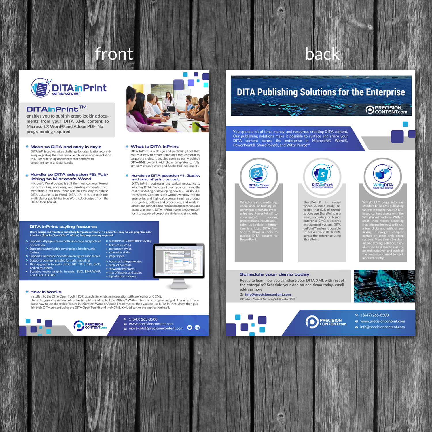 Flyer Design by creative.bugs for Precision Content Authoring Solutions | Design #16465306