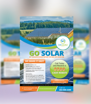 Solar Advertising Flier to generate Biz  | Flyer-Design von ecorokerz