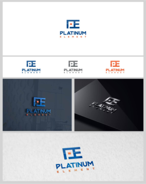 Platinum Element       and          PE | Logo Design by Kingdom Vision