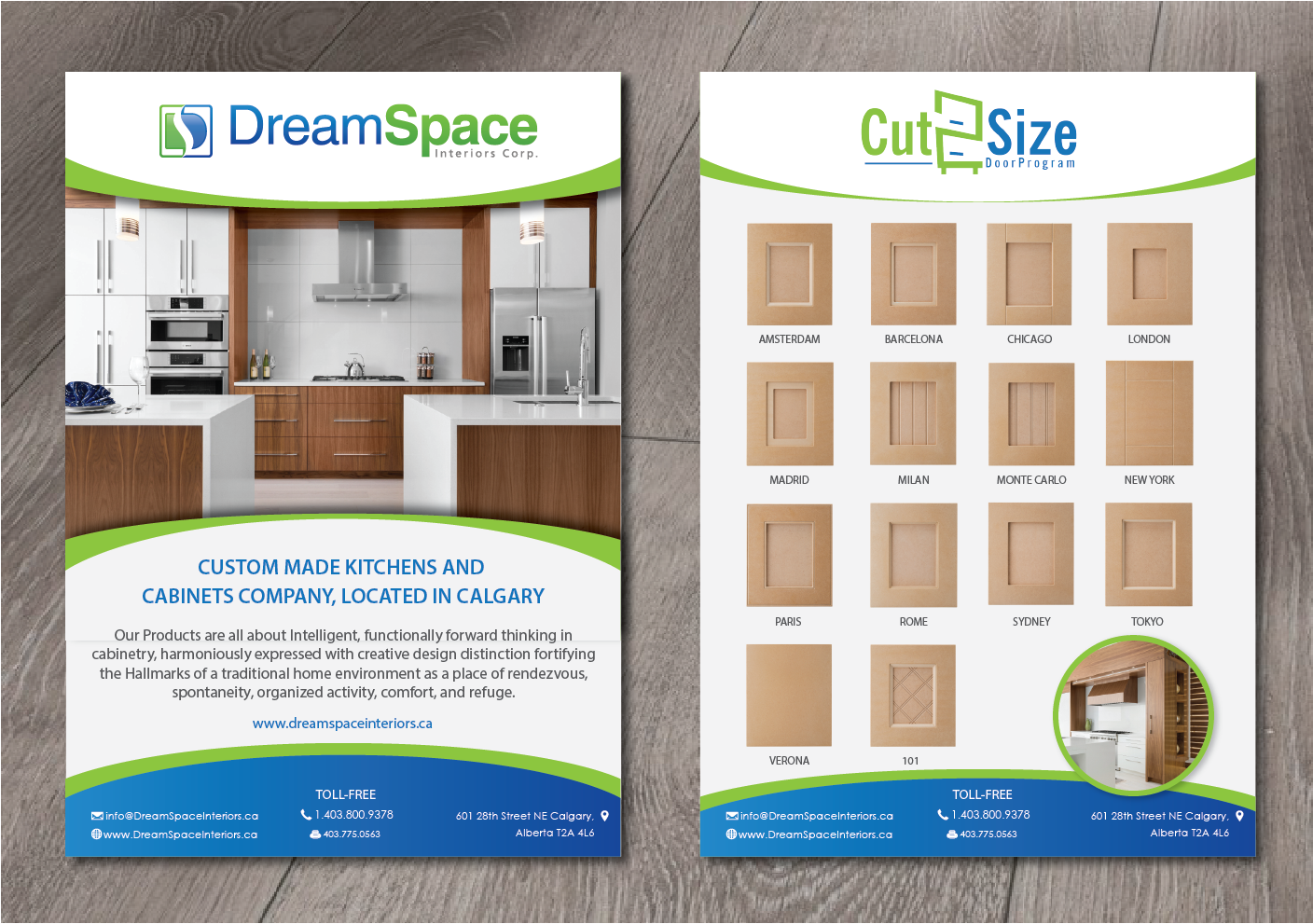 Brochure Design by alex989 for DreamSpace Interiors Corp. | Design #16476937