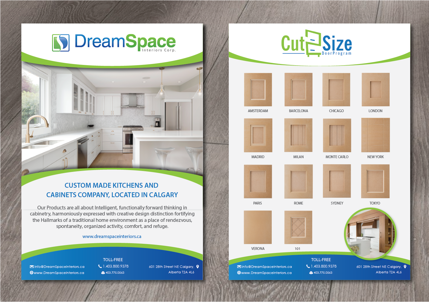 Brochure Design by alex989 for DreamSpace Interiors Corp. | Design #16482313